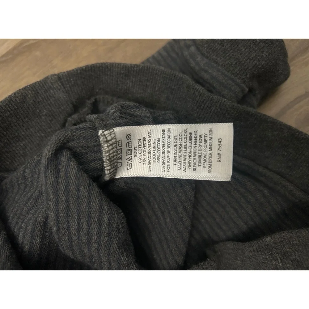 Boys Blue/Grey Hoodie Bundle of 2 Size 4T Denim Button Down and Ribbed Pullover